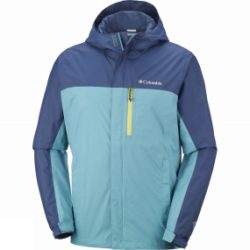 Columbia Mens Pouring Adventure Jacket Teal / Zinc